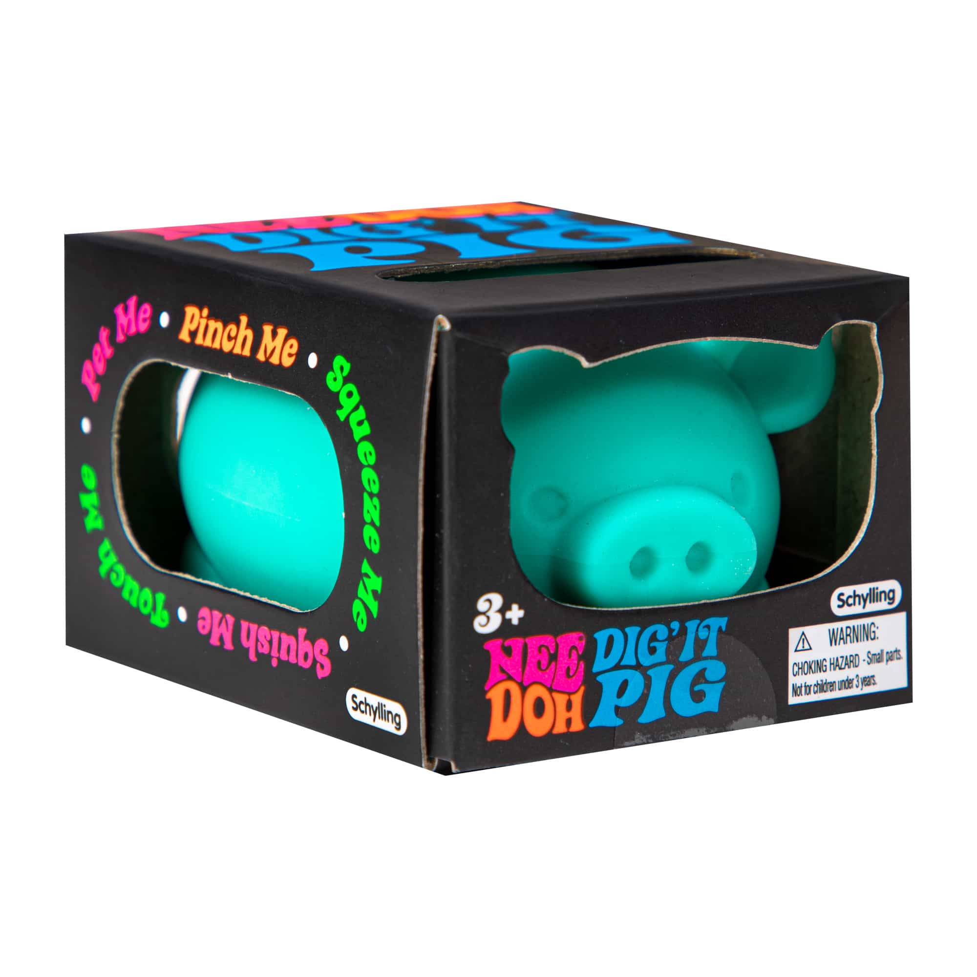 Dig It Pig U3 - Dig it Pig Teal in Package - Angle Right